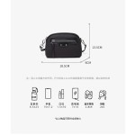 简约女士斜挎包小包2026新款小众时尚真皮单肩包便捷双拉链手机包