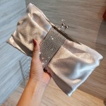 跨境新款晚宴包名媛宴会手拿包旗袍晚礼服包包镶钻蝴蝶结小手包女