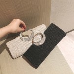 轻奢晚宴包百搭礼服手拿包名媛手拎包镶钻日系小包链条单肩斜挎包