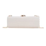 跨境新款女士晚宴包轻奢鳄鱼纹长条法棍手拿包宴会派对时尚晚装包