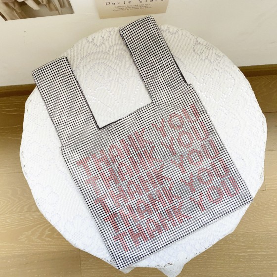 跨境新款晚宴包 镶钻背心形网钻手提包大王水钻包Thank You Bag