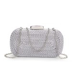 亚马逊斜挎女包工厂Clutch欧美PU编织Party晚妆晚宴包婚礼handbag