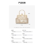 新中式国风旗袍包包气质典雅晚宴夹子包庄严手提口金包珍珠包斜挎