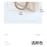 新款跨境百褶晚宴包纯色手提包简约百搭潮流气质旗袍宴会新娘女包