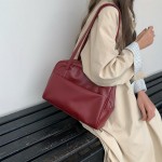 韩版大容量单肩包包女士秋季2025新款复古腋下包百搭大容量托特包