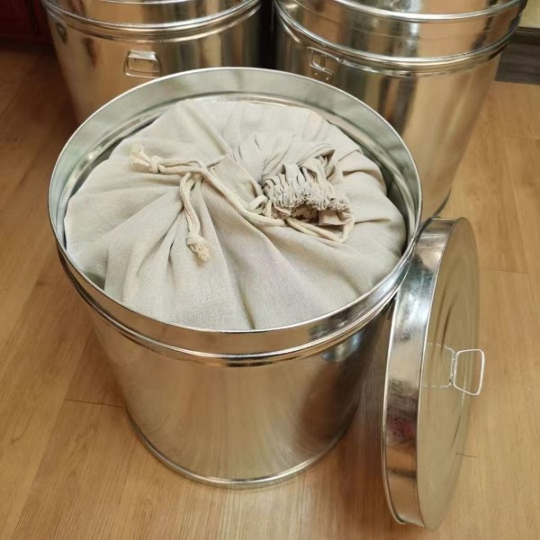 陈皮储存密封罐特厚茶叶桶家用大容量防虫防潮防尘米桶家用铁皮桶