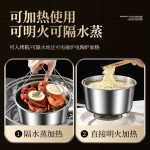 不锈钢圆形保鲜盒食品级饭盒密封盒便当盒冰箱收纳盒饭盒上班族