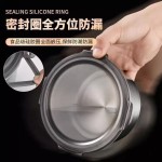不锈钢圆形保鲜盒食品级饭盒密封盒便当盒冰箱收纳盒饭盒上班族