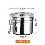 密封罐咖啡罐糖果罐奶粉茶叶罐干果粉末罐奶茶店不锈钢410四件套