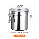 密封罐咖啡罐糖果罐奶粉茶叶罐干果粉末罐奶茶店不锈钢410四件套
