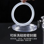 密封罐咖啡罐糖果罐奶粉茶叶罐干果粉末罐奶茶店不锈钢410四件套