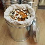 陈皮储存密封罐特厚茶叶桶圆形家用大容量防虫防潮米桶储物铁皮桶