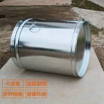 陈皮储存密封罐特厚茶叶桶圆形家用大容量防虫防潮米桶储物铁皮桶