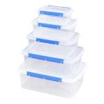 保鲜盒长方形食品级加厚透明塑料密封盒冰箱收纳盒大容量商用带盖