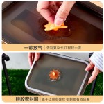 不锈钢保鲜盒密封盒冷藏收纳可微波炉密封带盖长方形餐盒饭盒便携