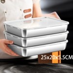 不锈钢小方盒方形保鲜盒冰箱收纳盒带盖子密封防漏留样盒便当盒