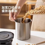 304不锈钢食品保鲜罐厨房杂粮收纳盒咖啡豆茶叶储存罐防潮密封盒