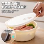 冰箱收纳盒保鲜盒食品级可冷冻厨房储物盒圆形带盖水果蔬菜食品盒