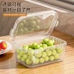跨境密封保鲜盒家用冰箱收纳盒大容量透明款食品级冻肉果蔬分装盒