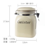 实用陶瓷储物罐装零食咖啡茶五谷杂粮密封罐家用高颜值大容量收纳
