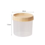 家用五谷杂粮收纳盒厨房冰箱干货防潮密封罐食品级透明塑料储物盒