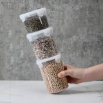 食品密封罐大号透明塑料猫粮罐奶粉罐子厨房五谷杂粮收纳盒储物罐