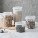食品密封罐大号透明塑料猫粮罐奶粉罐子厨房五谷杂粮收纳盒储物罐
