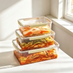 米木日式泡菜密封盒食品级冰箱收纳专用腌咸菜罐容器大容量保鲜盒
