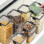 厨房食品级五谷杂粮零食密封罐干果干货收纳储物罐密封防潮收纳盒