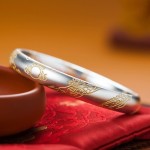 白铜描金龙腾国风生肖古法闭口手镯女镀纯银镯子手饰不掉色手环女