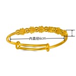 绽梅转运珠手镯 推拉开口幸福花形手环网红小清新年轻款七夕礼物