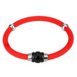时尚防静电硅胶手环磁石男女款能量平衡户外篮球运动手腕带磁吸