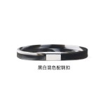 潮牌硅胶钛钢方块拼接手环男迷彩夜光篮球运动情侣手腕带现货夜光
