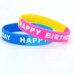 成人儿童生日派对主题Happy Birthday橡胶手链生日快乐硅胶手环