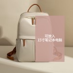 休闲通勤多功能双肩包女15寸电脑背包2026春百搭简约大容量旅行包