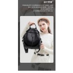 时尚荔枝纹双肩包女包韩版简约2026春季新款潮大容量背包休闲通勤