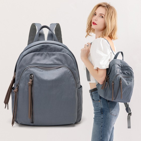 2026夏季包包新款街头潮流牛津布双肩包女包时尚流苏防盗背包bag