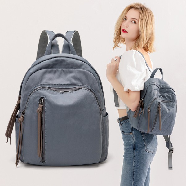 2026夏季包包新款街头潮流牛津布双肩包女包时尚流苏防盗背包bag
