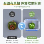 食品级PP双扣保鲜盒透明冰箱收纳盒商用奶茶备菜盒可微波冷冻保鲜