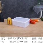 食品收纳盒塑料保鲜盒长方形迷你冰箱冷冻带盖密封储物盒批发