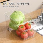 透明冰箱收纳盒食品级蔬菜水果鸡蛋收纳盒抽屉式大容量食物储物盒