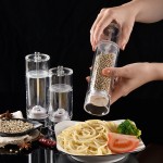透明亚克力胡椒花椒研磨器 手动胡椒研磨器海盐颗粒研磨瓶