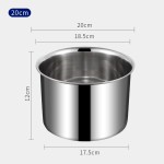 加厚无磁不锈钢带盖味盅调料罐圆形味盅调料缸厨房带盖味盅打蛋盆