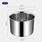 加厚无磁不锈钢带盖味盅调料罐圆形味盅调料缸厨房带盖味盅打蛋盆