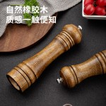 手动5寸8寸10寸研磨器胡椒研磨器橡木花椒现磨胡椒粉调味罐研磨瓶
