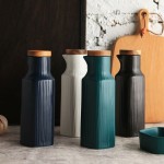 简约家居厨房用品调料壶陶瓷酱油壶醋瓶日式酱油瓶调味壶调料瓶