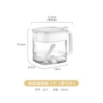 米木防潮密封调料罐盐糖瓶收纳盒厨房玻璃调味瓶佐料家用罐子盐罐
