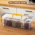 厨房香料分装手提收纳盒橱柜调味调料盒塑料透明食品密封盒储物罐
