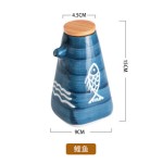 跨境日式陶瓷调味瓶高颜值调料壶酱油壶醋壶家用厨房油瓶醋瓶套装