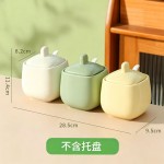 陶瓷调味罐北欧简约带盖家用厨房盐罐调味瓶罐轻奢盐味精调味盒